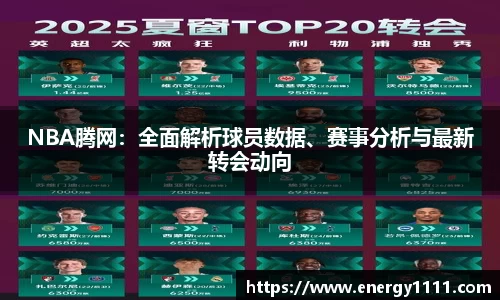 NBA腾网：全面解析球员数据、赛事分析与最新转会动向